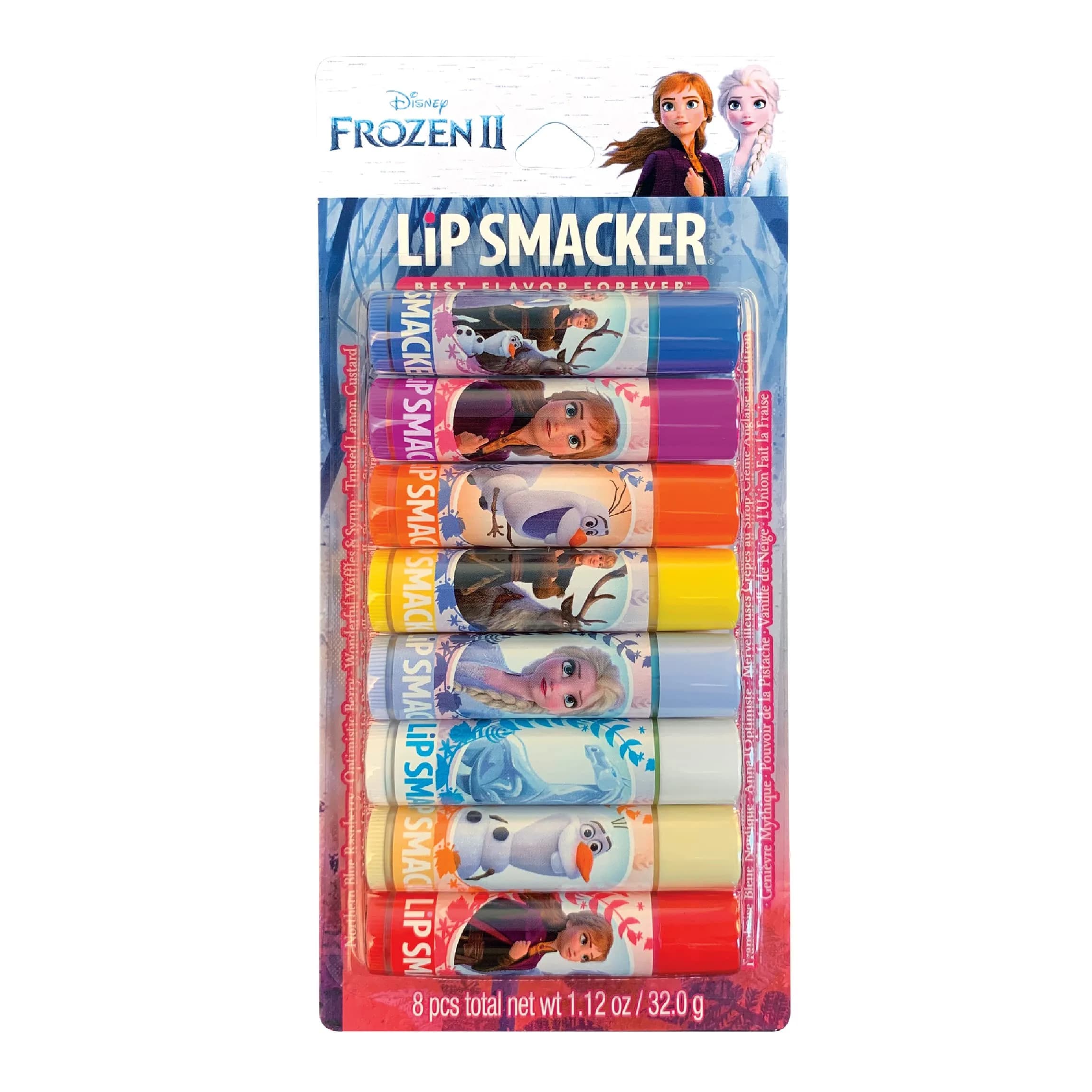 Lip Smacker Disney Frozen 2 Flavored Lip Balm Party Pack 8 Count - Elsa, Anna, Olaf Inspired Flavors - main product image