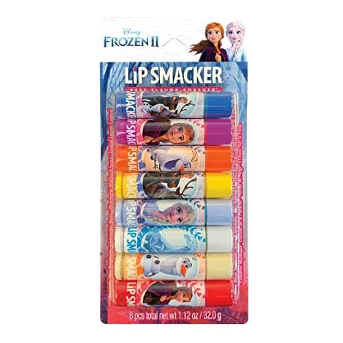 Lip Smacker Disney Frozen 2 Flavored Lip Balm Party Pack 8 Count - Elsa, Anna, Olaf Inspired Flavors thumbnail 1