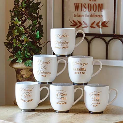 Pavilion Gift Company Bless You Grandma 15.5oz Stoneware Coffee Cup Mug | Faith-Inspired Gift for Grandma thumbnail 4
