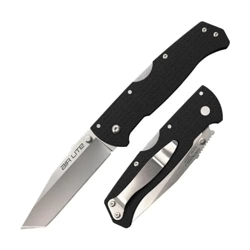 Cold Steel Air Lite 3.5" AUS10A Tanto Point Blade 4.5" G-10 Handle Pocket Folding Knife | Ultra-Light EDC thumbnail 1