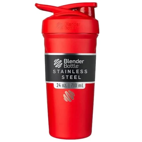 BlenderBottle Strada Insulated Stainless Steel Shaker Cup 710ml (24oz) with Wire Whisk | Keeps Drinks Cold 24 Hours thumbnail 1