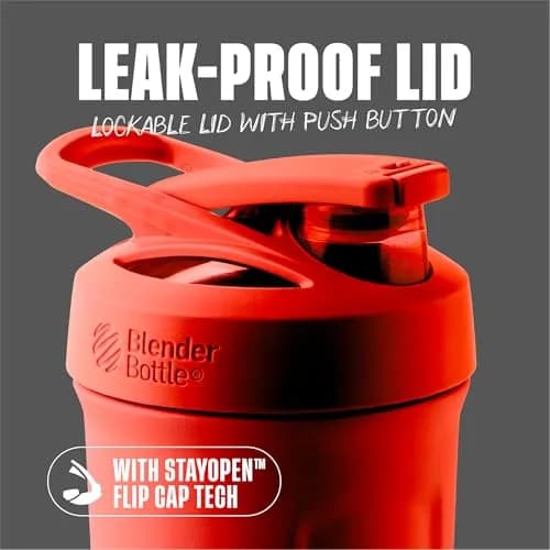 BlenderBottle Strada Insulated Stainless Steel Shaker Cup 710ml (24oz) with Wire Whisk | Keeps Drinks Cold 24 Hours thumbnail 2