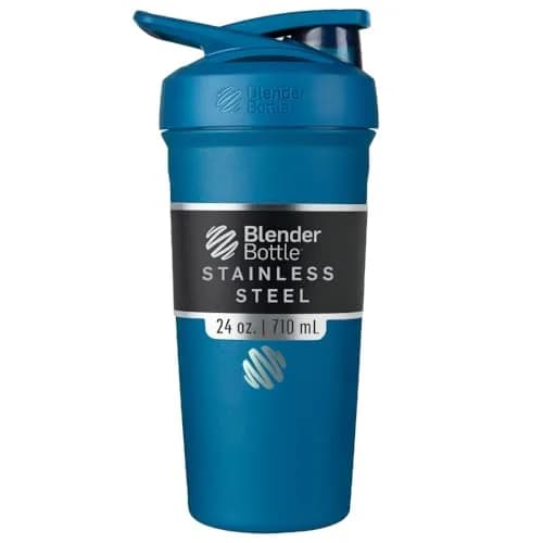 BlenderBottle Strada Shaker Cup Insulated Stainless Steel Water Bottle 710ml (24-Ounce) | Keeps Drinks Cold 24 Hours thumbnail 1