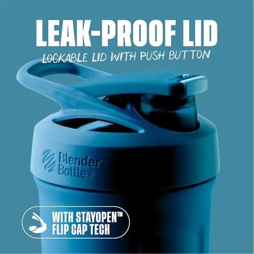BlenderBottle Strada Shaker Cup Insulated Stainless Steel Water Bottle 710ml (24-Ounce) | Keeps Drinks Cold 24 Hours thumbnail 2
