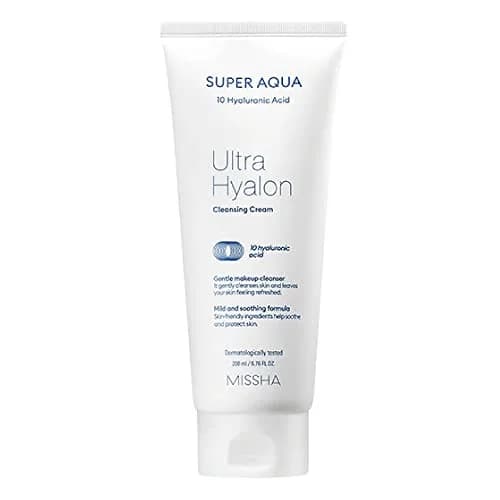 MISSHA Super Aqua Ultra Hyalron Cleansing Cream 200ml | Hydrating Deep Cleanser for Sensitive Skin thumbnail 1