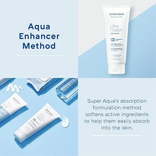 MISSHA Super Aqua Ultra Hyalron Cleansing Cream 200ml | Hydrating Deep Cleanser for Sensitive Skin thumbnail 6
