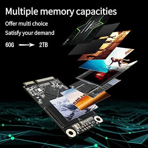 Kingshark Gamer mSATA 64GB Internal Solid State Drive High Performance Hard Drive for Desktop Laptop SATA III 6Gb/s Includes SSD (64GB, Msata) thumbnail 5