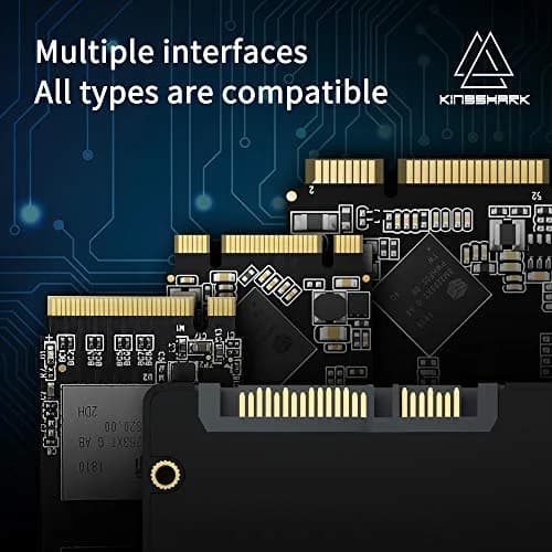 Kingshark Gamer mSATA 64GB Internal Solid State Drive High Performance Hard Drive for Desktop Laptop SATA III 6Gb/s Includes SSD (64GB, Msata) thumbnail 6
