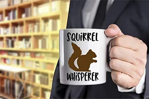 Funnwear Squirrel Whisperer 11oz (325ml) Coffee Mug | Funny Gag Gift for Friends, Husband, Wife, Dad, Papa thumbnail 4