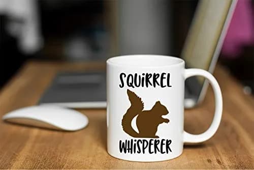 Funnwear Squirrel Whisperer 11oz (325ml) Coffee Mug | Funny Gag Gift for Friends, Husband, Wife, Dad, Papa thumbnail 3
