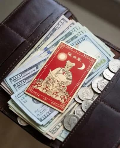 DMtse Feng Shui Tai Sui Amulet Card for Good Luck Wealth Success and Protection | Metal, 8cm x 5cm thumbnail 5