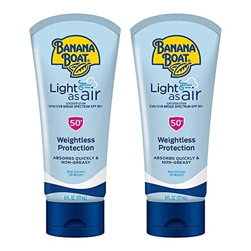 Banana Boat Light As Air Sunscreen Lotion SPF 50, 177ml (6 Fl Oz) | Broad Spectrum UVA/UVB Protection thumbnail 1