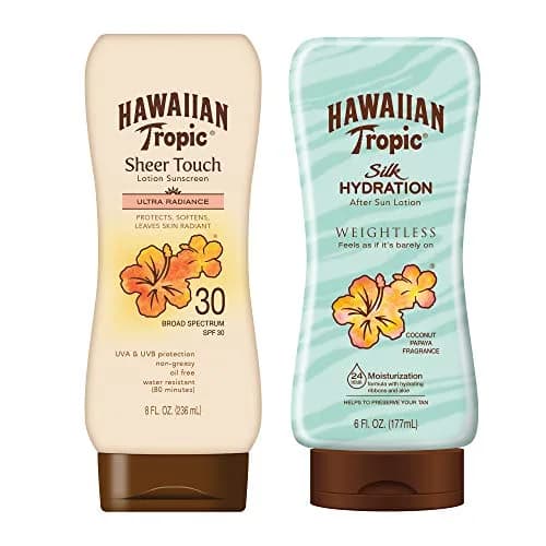 Hawaiian Tropic SPF 30 Broad Spectrum Sunscreen and After Sun Pack 156g (5.5 Fl Oz) | Water-Resistant 80 Min thumbnail 1