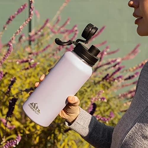 Hydrapeak 32oz Insulated Water Bottle with Chug Lid | Leak Proof Stainless Steel Bottle for Active Lifestyle thumbnail 6