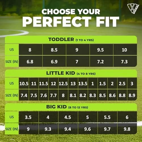 Vizari Stealth Boys Girls Soccer Cleats | Youth Firm Ground Athletic Shoes for Toddler, Little Kid, Big Kid thumbnail 6