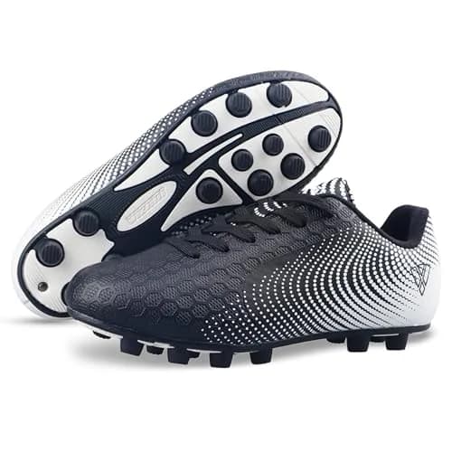 Vizari Stealth Boys Girls Soccer Cleats | Youth Firm Ground Athletic Shoes for Toddler, Little Kid, Big Kid thumbnail 2