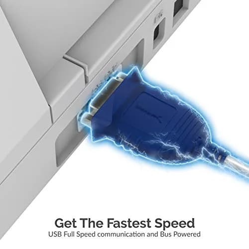 Sabrent USB 2.0 to Serial DB9 RS232 Converter Cable 10ft (3.05m) | Plug & Play OS Compatibility thumbnail 7