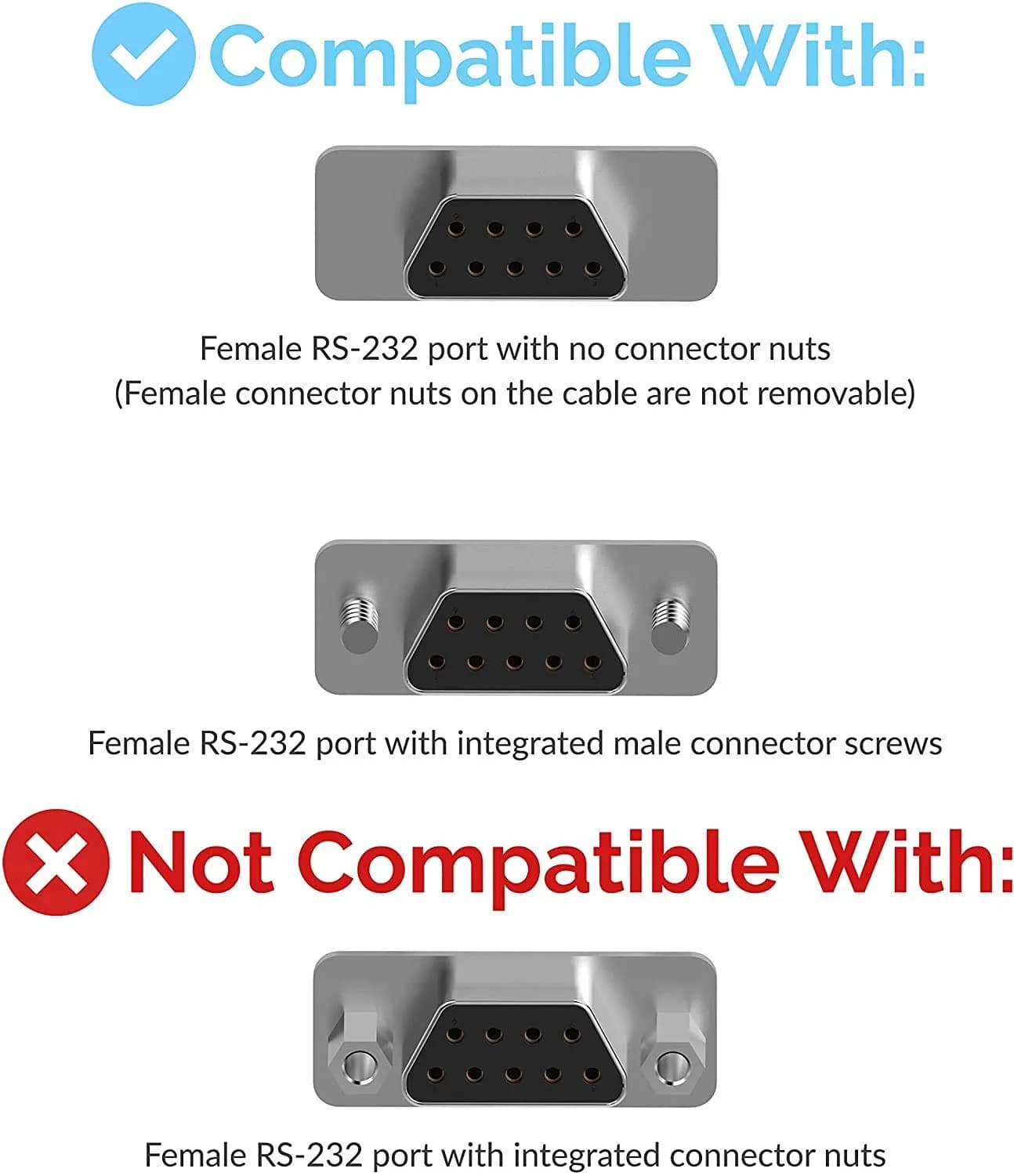 Sabrent USB 2.0 to Serial DB9 RS232 Converter Cable 10ft (3.05m) | Plug & Play OS Compatibility - view 2