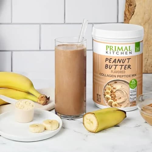 Primal Kitchen Peanut Butter Flavor Collagen Fuel Drink Mix 405g (14.3 Ounces) | Keto Certified Collagen Peptides for Skin, Hair, Nails thumbnail 4