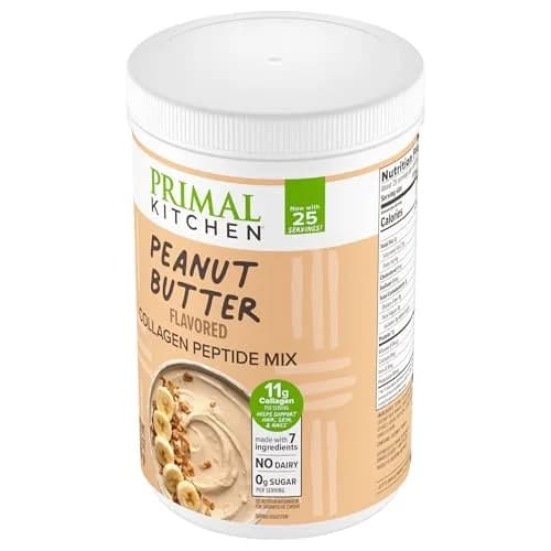 Primal Kitchen Peanut Butter Flavor Collagen Fuel Drink Mix 405g (14.3 Ounces) | Keto Certified Collagen Peptides for Skin, Hair, Nails thumbnail 7