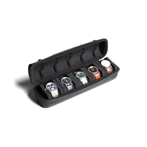 AUKURA Hard Watch Travel Case, 5 Slot | Compact & Durable Travel Organizer with Anti-Move Pillow thumbnail 1