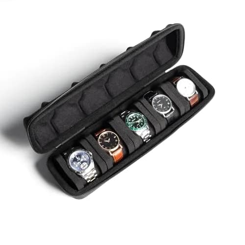 AUKURA Hard Watch Travel Case, 5 Slot | Compact & Durable Travel Organizer with Anti-Move Pillow thumbnail 5