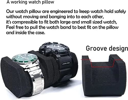 AUKURA Hard Watch Travel Case, 5 Slot | Compact & Durable Travel Organizer with Anti-Move Pillow thumbnail 6