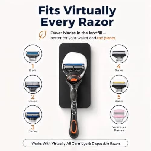 Tomerry Blade Tech Razor Blade Maintainer & Cleaner for Cartridge Razors | Extends Blade Life up to 3-5X thumbnail 6