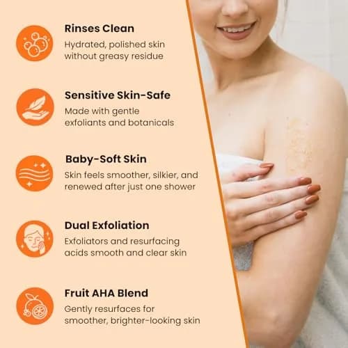 Yu-Be Foaming Skin Polish – Face & Body Exfoliating Scrub 6.7 fl oz | Gentle Fruit AHAs & Walnut Polish thumbnail 3