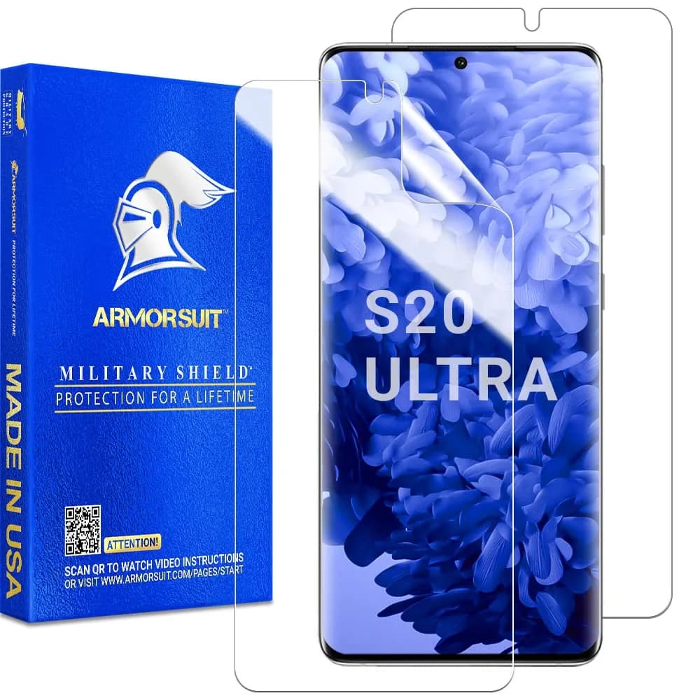 ArmorSuit MilitaryShield Screen Protector for Samsung Galaxy S20 Ultra 6.9" | Ultrasonic Fingerprint Compatible - main product image