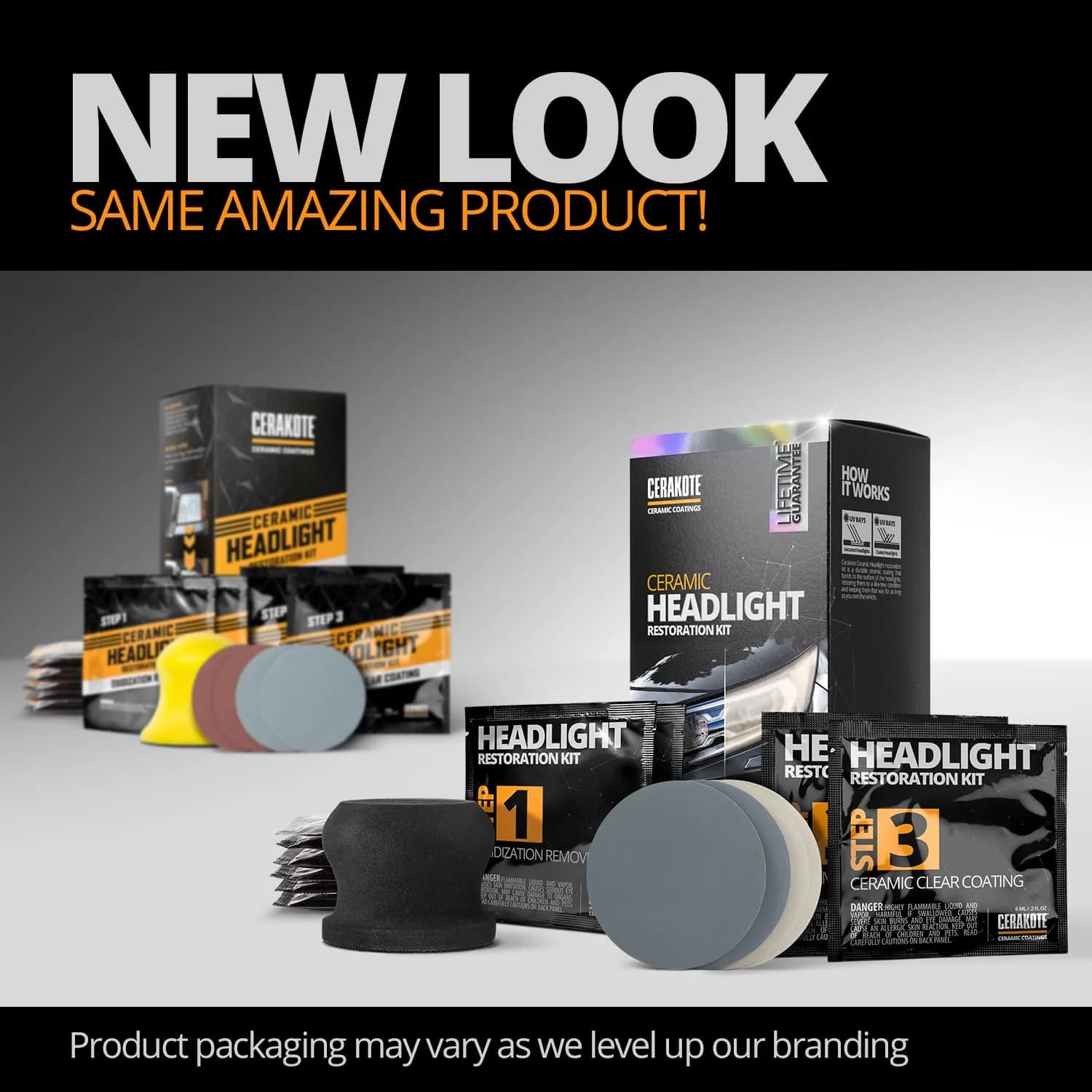 CERAKOTE Ceramic Headlight Restoration Kit | Restores Cloudy, Yellowed Headlights with UV Protection - view 8
