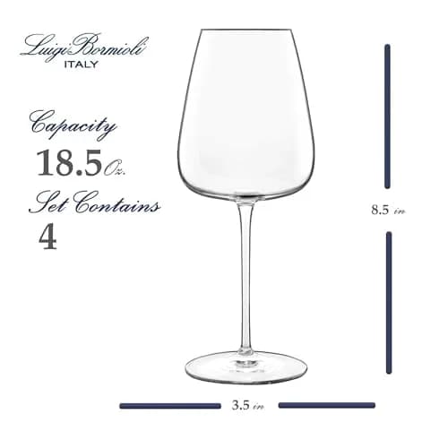 Luigi Bormioli Talismano Chardonnay Grand Cru Wine Glasses 265ml (8.9" H x 3.7" DIA) | Elevate Your Wine Tasting Experience thumbnail 2