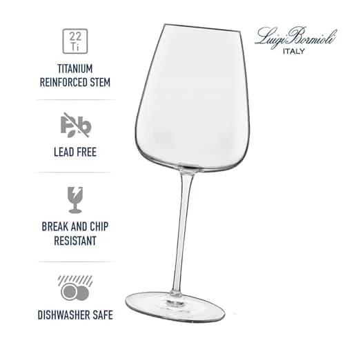 Luigi Bormioli Talismano Chardonnay Grand Cru Wine Glasses 265ml (8.9" H x 3.7" DIA) | Elevate Your Wine Tasting Experience thumbnail 3