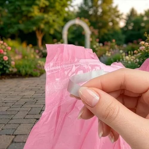 DecorRack Plastic Table Skirt Light Pink 73 cm (29 in) x 4.26 m (14 ft) | BPA-Free & Reusable for Parties thumbnail 5