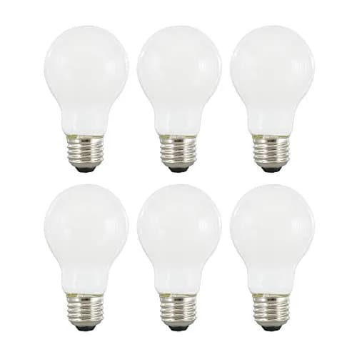 LEDVANCE Sylvania LED TruWave Natural Series A19 Light Bulb 6 Pack | 8W Dimmable Frosted 2700K thumbnail 1