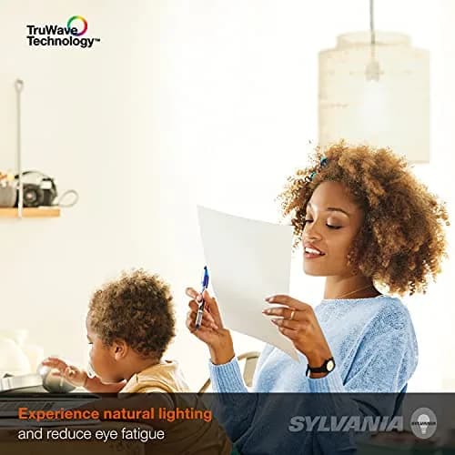 LEDVANCE Sylvania LED TruWave Natural Series A19 Light Bulb 6 Pack | 8W Dimmable Frosted 2700K thumbnail 4