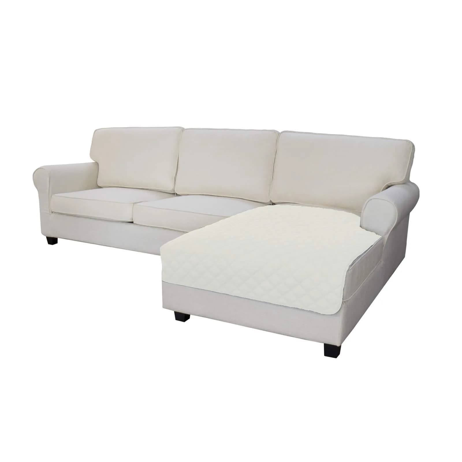 Easy-Going Reversible L Shape Sofa Cover 42 x 68 inches | Microfiber Furniture Protector for Pets & Kids