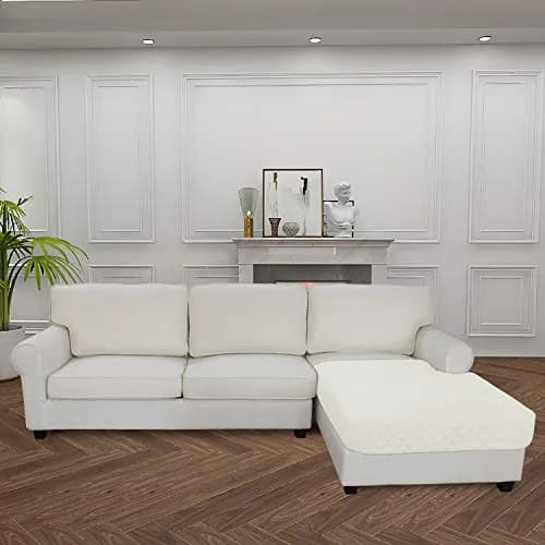 Easy-Going Reversible L Shape Sofa Cover 42 x 68 inches | Microfiber Furniture Protector for Pets & Kids thumbnail 2