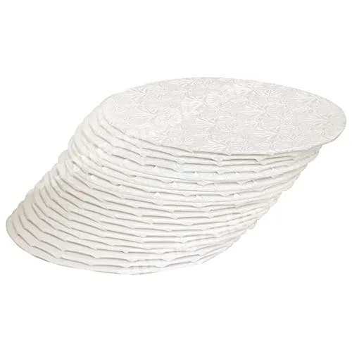 Cake S.O.S 6 inch White Round Cake Board Drums | 1/4 inch Thick, Elegant Display Base thumbnail 3
