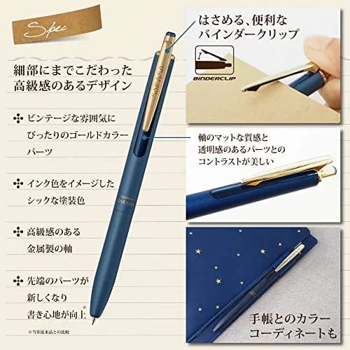 Zebra Sarasa Grand Gel Ballpoint Pen 0.5mm Vintage Blue Black | Luxurious & Water-Resistant thumbnail 5