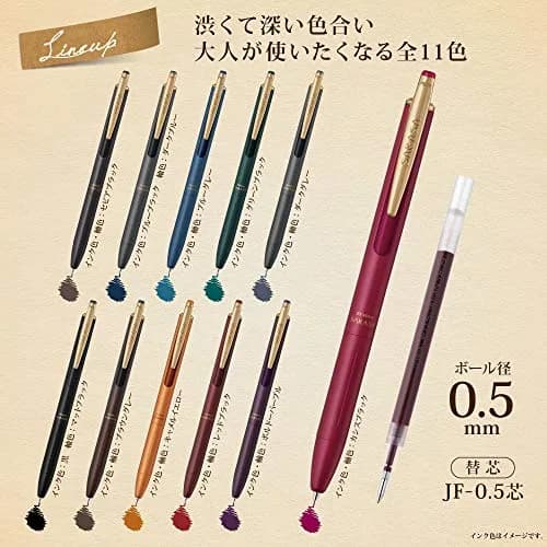 Zebra Sarasa Grand Gel Ballpoint Pen 0.5mm Vintage Blue Black | Luxurious & Water-Resistant thumbnail 2
