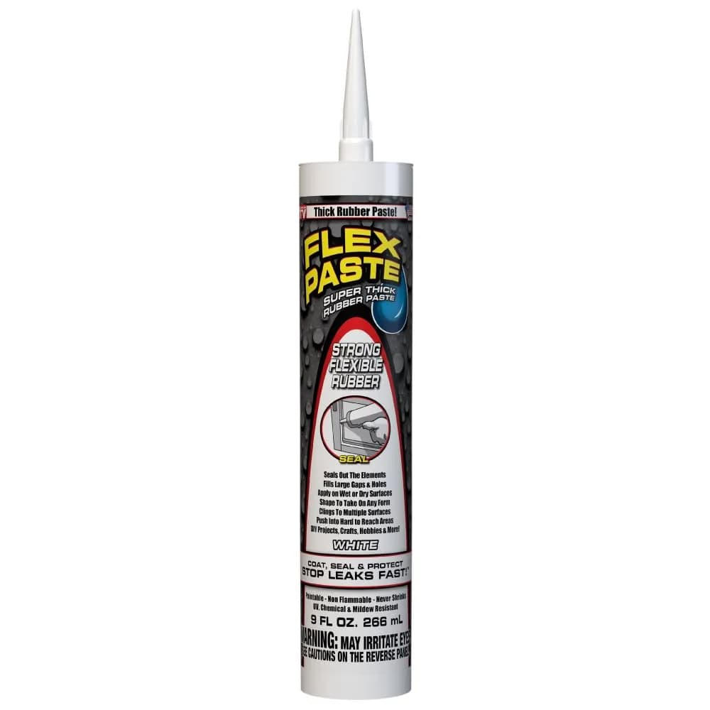 Flex Paste Waterproof Paintable Sealant 255ml (9 oz) | Fills Gaps Cracks Holes - Blocks Water Air - UV Resistant - main product image