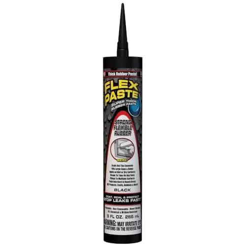 Flex Paste Waterproof Sealant Cartridge 255g (9 oz) | Blocks Water & Air, Paintable Rubberized Barrier thumbnail 1