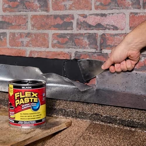 Flex Paste Rubberized Waterproof Sealant Paste Black 48 fl oz (1.42 L) | Seals Gaps Cracks Holes Underwater thumbnail 4