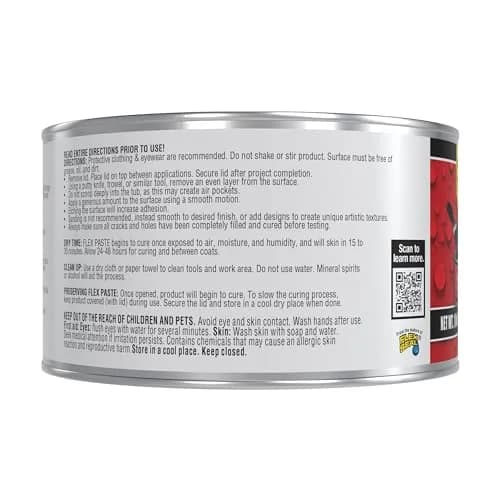 Flex Paste Rubberized Waterproof Sealant Paste Black 473ml (16 Fl Oz) | Seals Gaps, Cracks, Holes Underwater thumbnail 2