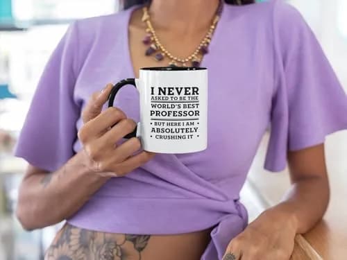 Mugart Professor Funny Two Tone Navy Coffee Mug 325ml (11oz) | Gifts for Professors thumbnail 5
