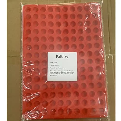 Palksky 140-Cavity Small Round Silicone Mold | 38.4mm (0.9 inch) Cavities for Chocolate, Candy, Dog Treats thumbnail 7