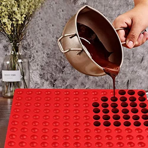 Palksky 140-Cavity Small Round Silicone Mold | 38.4mm (0.9 inch) Cavities for Chocolate, Candy, Dog Treats thumbnail 3