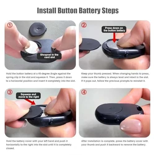[ASHUTB] Bluetooth 5.0 Remote Shutter for iPhone & Android Camera | Wireless Selfie Button, 50 ft Range, Half-Year Battery (Black) thumbnail 2