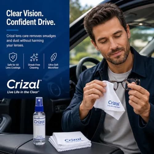 Crizal Eyeglass Cleaning Cloths 8 Pack | Designed & Tested for AR-Coated Lenses thumbnail 5